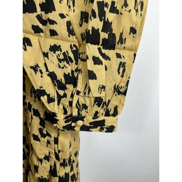 Anine Bing Peyton Printed Cotton Dress Size M